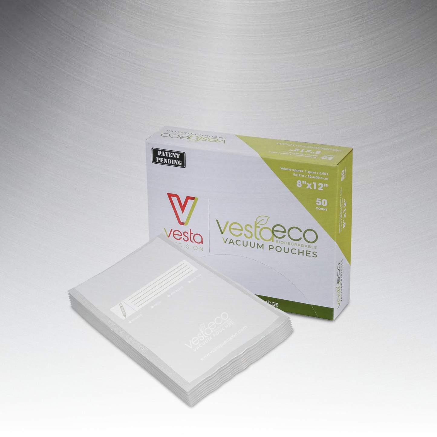VestaEco Compostable - Flat Vacuum Seal Pouches (50 count)